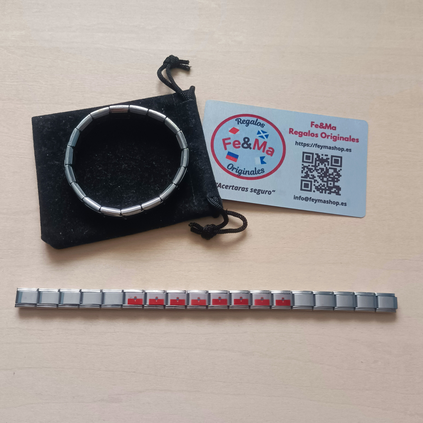 Pulsera con Bandera de Cantabria – Acero Inoxidable, Regalo Original de Comunidad Autónoma