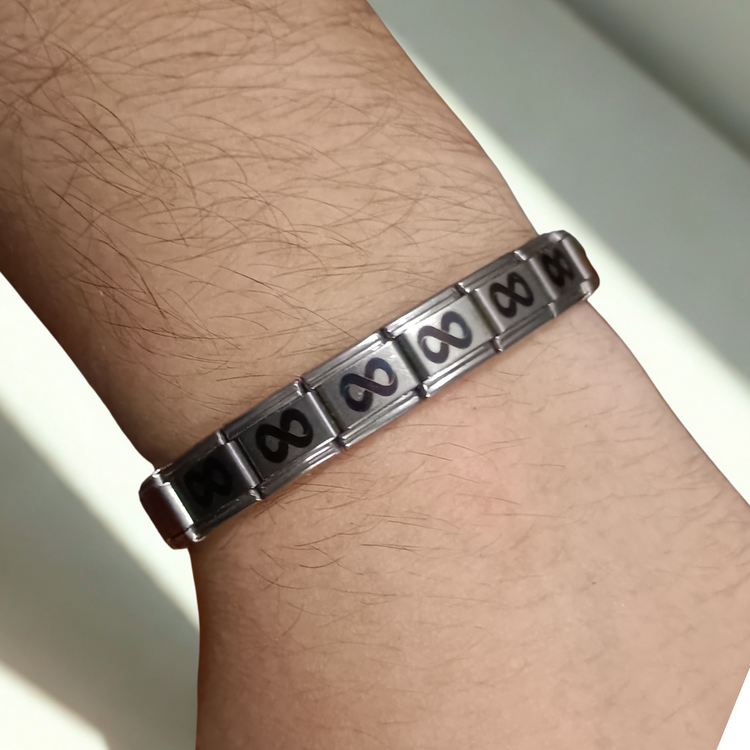 Pulsera Infinito Amistad Eterna - Acero Inoxidable - Regalo para Amigos y Parejas