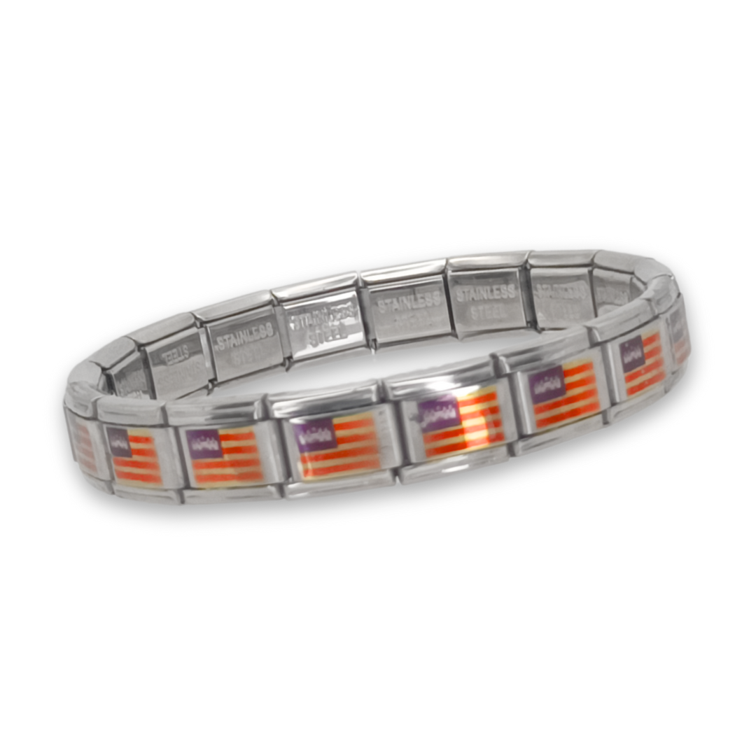 Pulsera con Bandera de Baleares – Acero Inoxidable, Regalo Original de Comunidad Autónoma