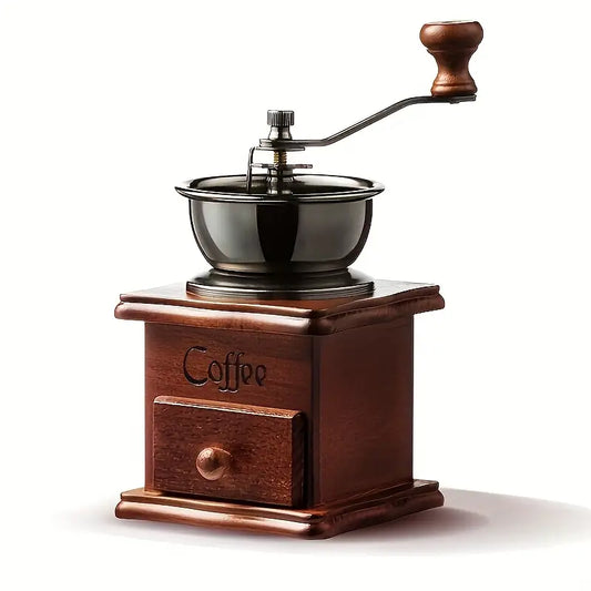 Molinillo de Café Manual de Cerámica con Manivela – Portátil y Compacto, Conserva el Aroma Natural de los Granos | Ideal para Café Recién Molido
