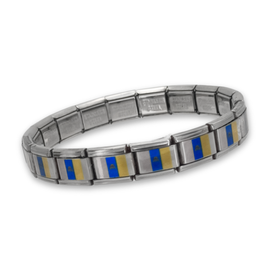 Pulsera con Bandera de Canarias – Acero Inoxidable, Regalo Original de Comunidad Autónoma
