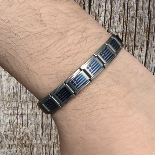 Pulsera con Bandera de Grecia – Acero Inoxidable, Regalo Original