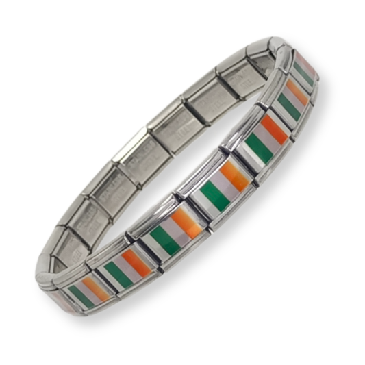 Pulsera con Bandera de Irlanda – Acero Inoxidable, Regalo Original