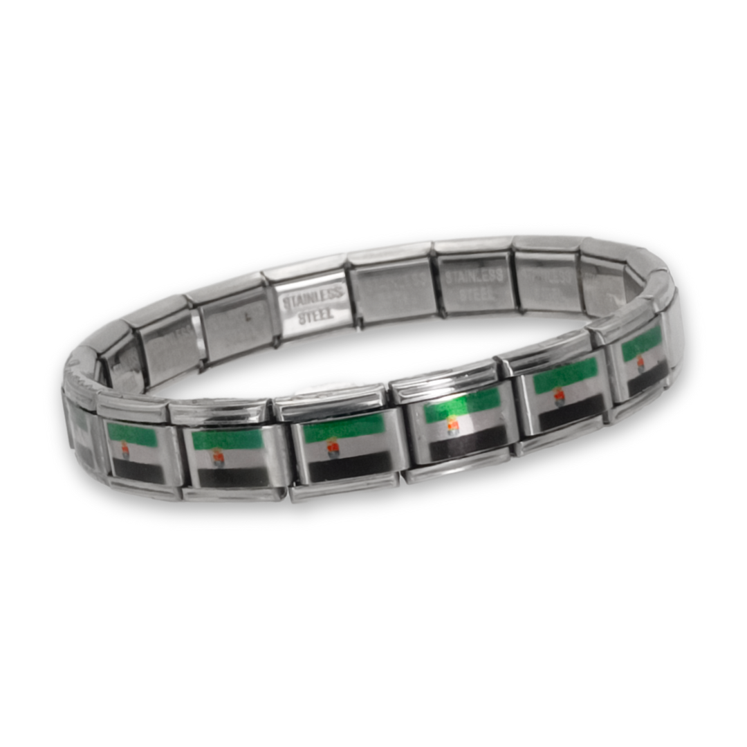 Pulsera con Bandera de Extremadura – Acero Inoxidable, Regalo Original de Comunidad Autónoma