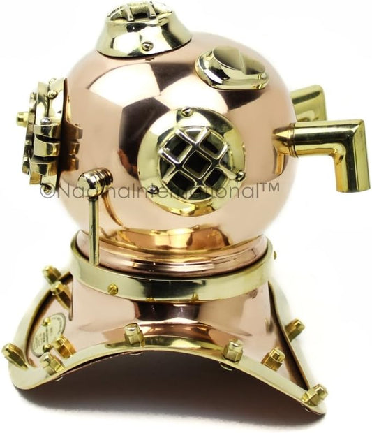 Casco decorativo de buzo de latón de cobre