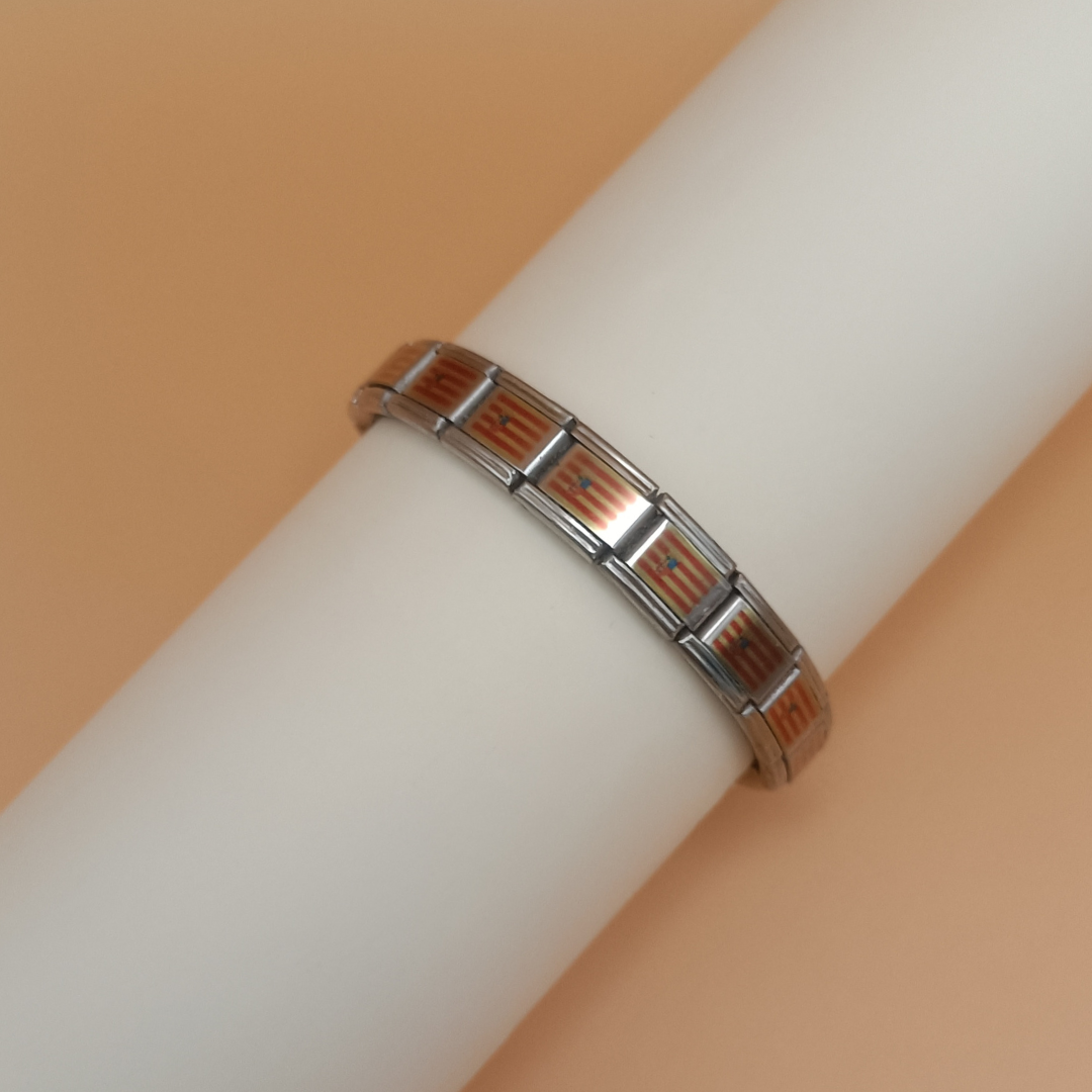 Pulsera con Bandera de Aragón – Acero Inoxidable, Regalo Original de Comunidad Autónoma