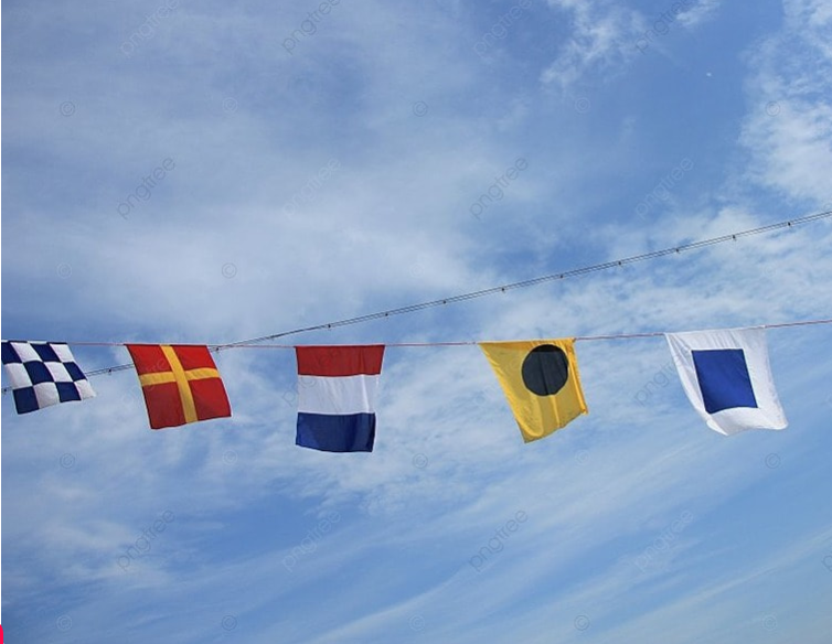 Pulsera Personalizada con Nombre en Banderas Náuticas, Brazalete de Eslabones de Acero Inoxidable Ajustable, Regalo Original Unisex