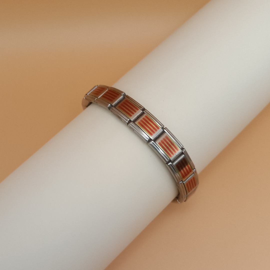 Pulsera con Bandera de Cataluña – Acero Inoxidable, Regalo Original de Comunidad Autónoma