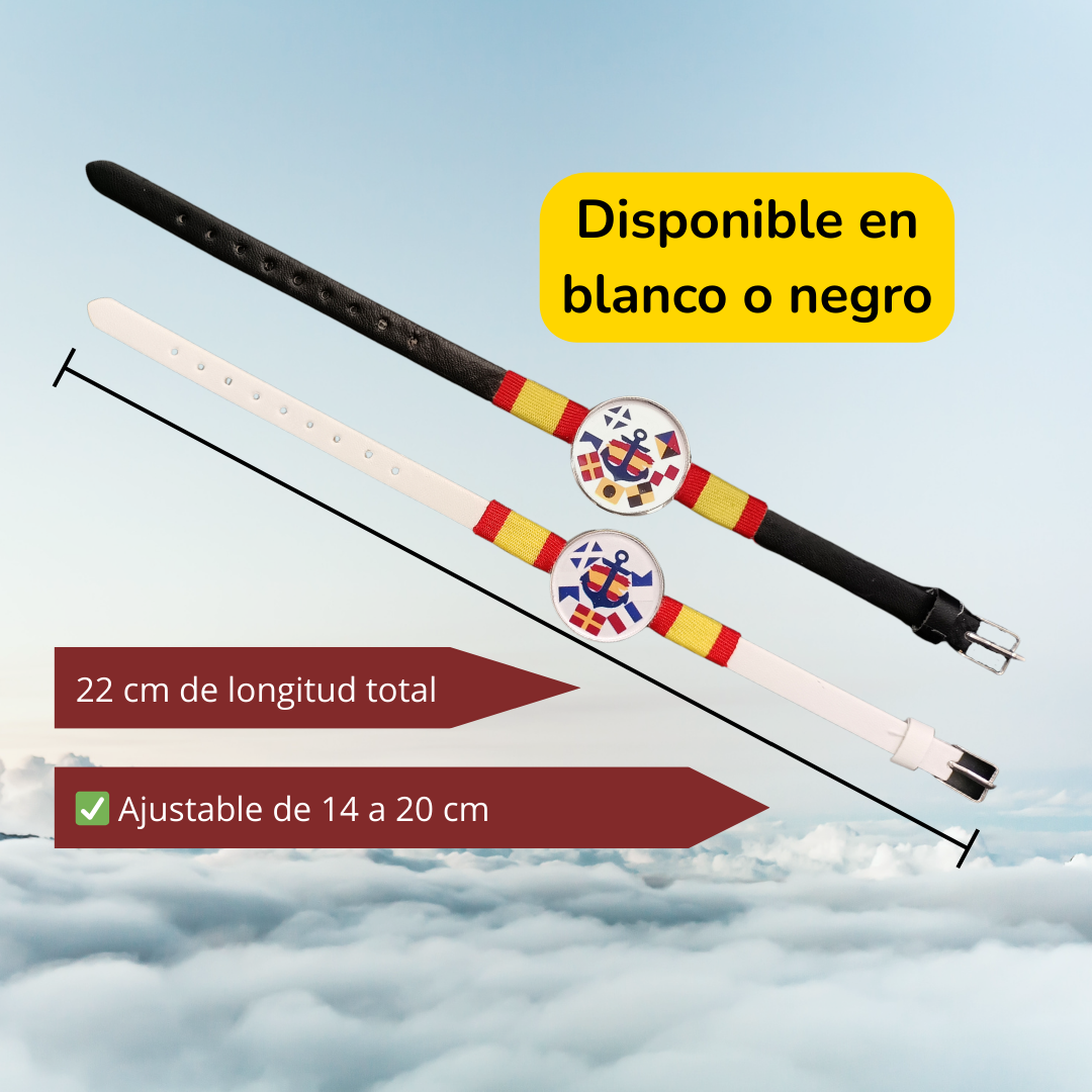 Pulsera de España personalizada de estilo marinero - Regalo para Cualquier Ocasión