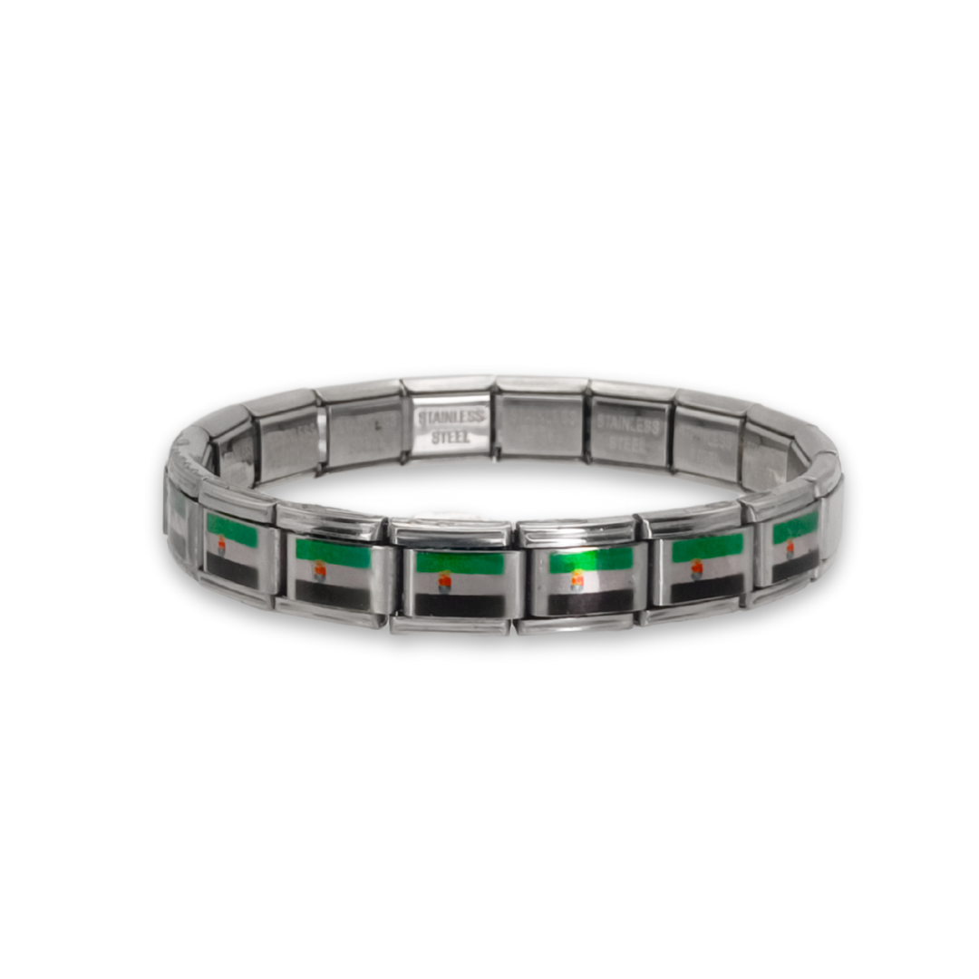 Pulsera con Bandera de Extremadura – Acero Inoxidable, Regalo Original de Comunidad Autónoma