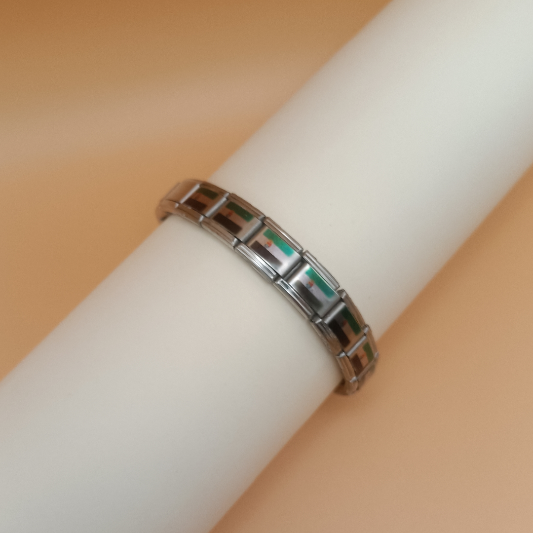 Pulsera con Bandera de Extremadura – Acero Inoxidable, Regalo Original de Comunidad Autónoma
