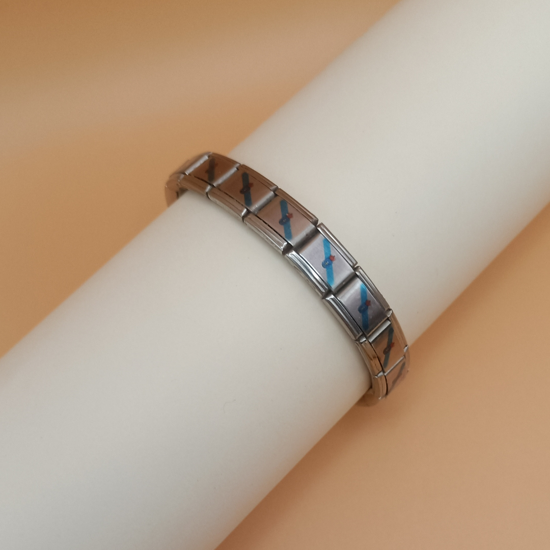 Pulsera con Bandera de Galicia – Acero Inoxidable, Regalo Original de Comunidad Autónoma