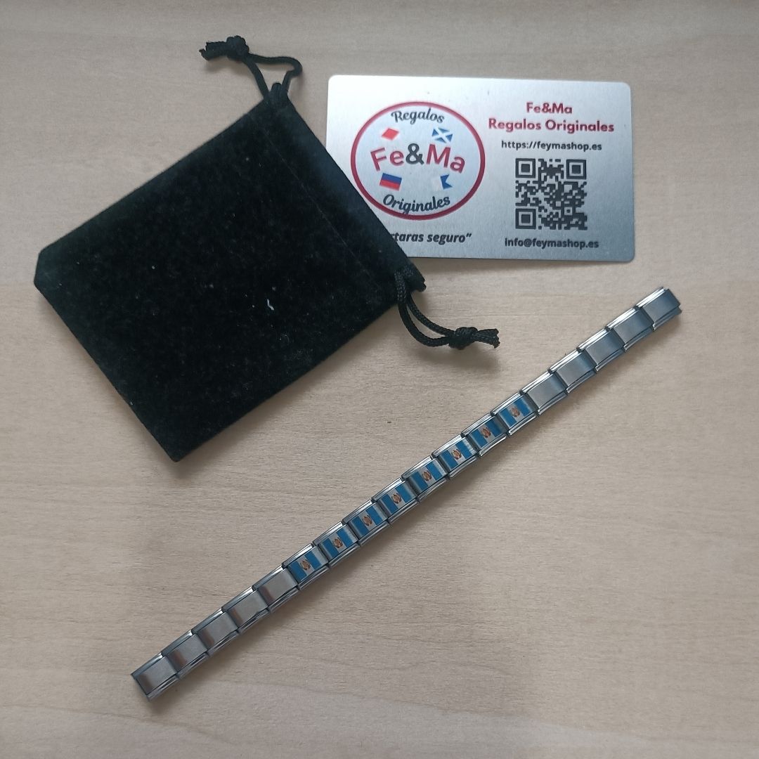 Pulsera con Bandera de Guatemala – Acero Inoxidable, Regalo Original