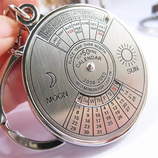 Llavero de Calendario perpetuo de 50 años