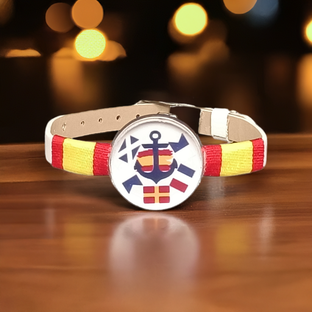 Pulsera de España personalizada de estilo marinero - Regalo para Cualquier Ocasión