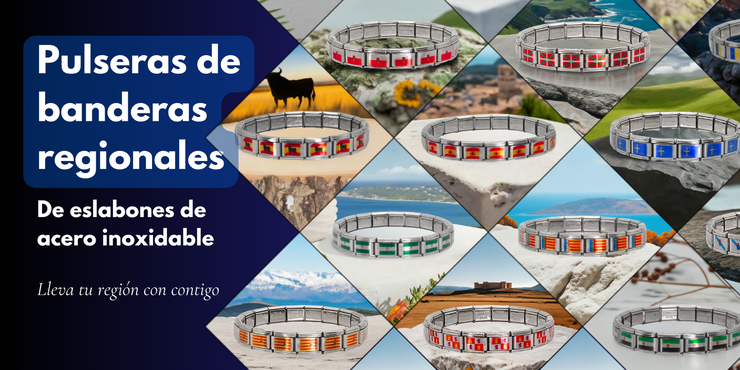 Pulseras nacionales y regionales de acero