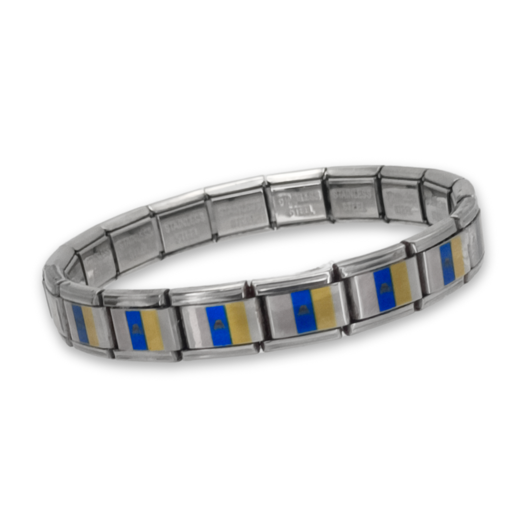 Pulsera con Bandera de Canarias – Acero Inoxidable, Regalo Original de Comunidad Autónoma