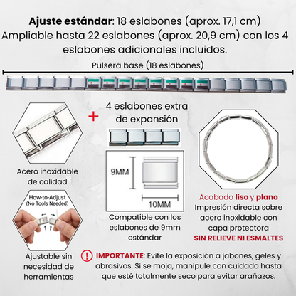 Pulsera de Extremadura – Acero Inoxidable, Regalo Original de Comunidad Autónoma