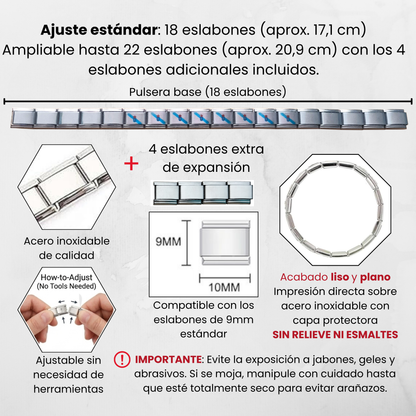 Pulsera de Galicia – Acero Inoxidable, Regalo Original de Comunidad Autónoma