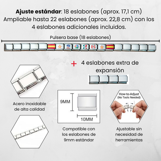 Pulsera de España Mundial 2026 Fútbol
