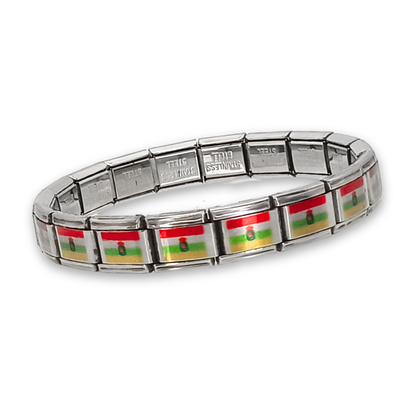Pulsera con Bandera de La Rioja – Acero Inoxidable, Regalo Original de Comunidad Autónoma
