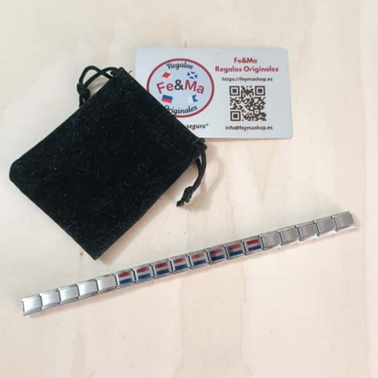 Pulsera con Bandera de Países Bajos – Acero Inoxidable, Regalo Original