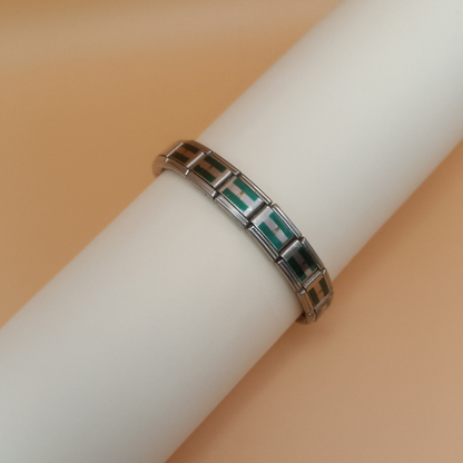 Pulsera con Bandera de Andalucía – Acero Inoxidable, Regalo Original de Comunidad Autónoma