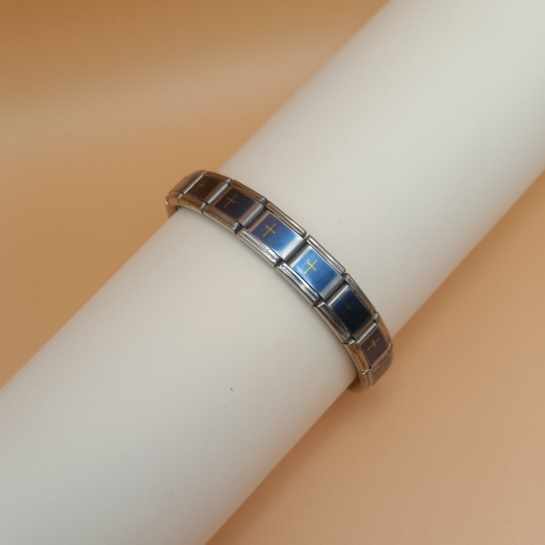 Pulsera con Bandera de Asturias – Acero Inoxidable, Regalo Original de Comunidad Autónoma