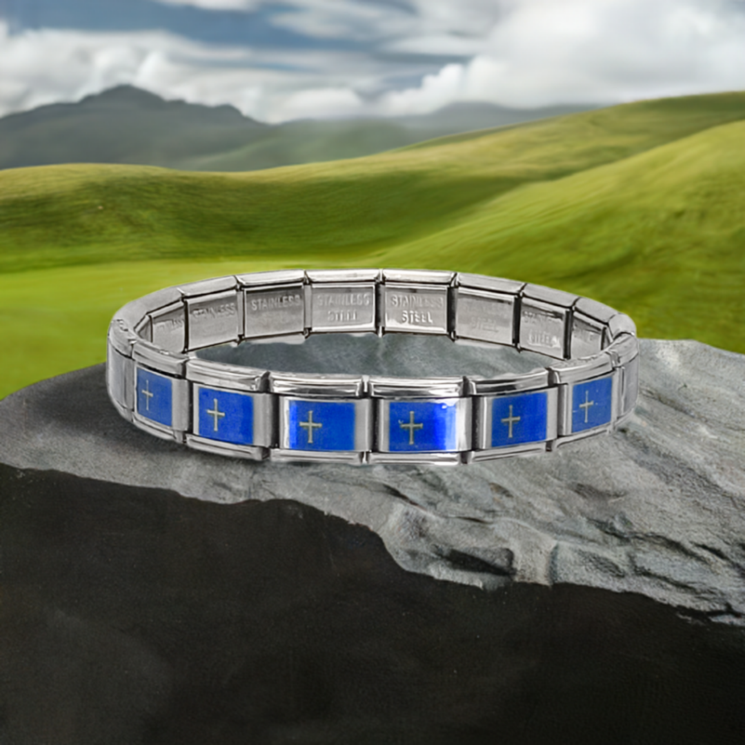 Pulsera con Bandera de Asturias – Acero Inoxidable, Regalo Original de Comunidad Autónoma
