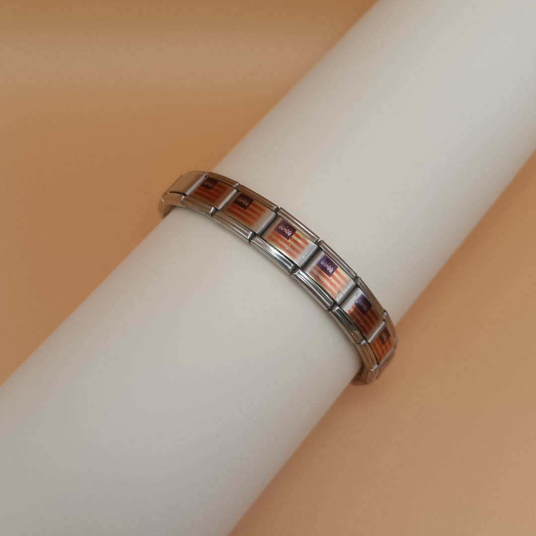 Pulsera con Bandera de Baleares – Acero Inoxidable, Regalo Original de Comunidad Autónoma