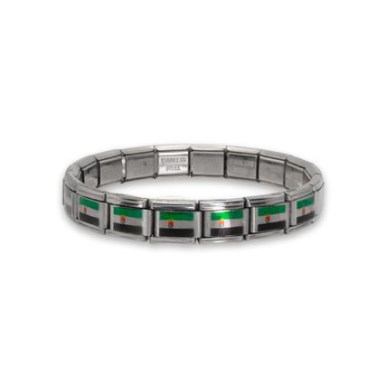 Pulsera con Bandera de Extremadura – Acero Inoxidable, Regalo Original de Comunidad Autónoma