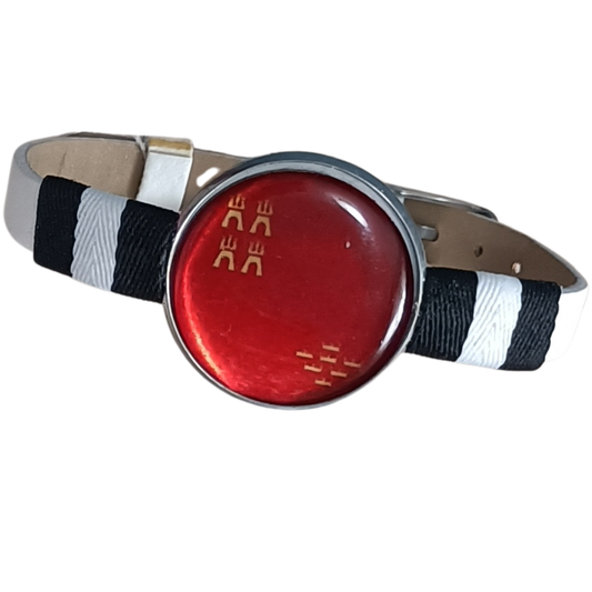 Pulsera con Bandera de Murcia - Medallón en Correa Ajustable, Regalo Original con Orgullo de Comunidad Autónoma