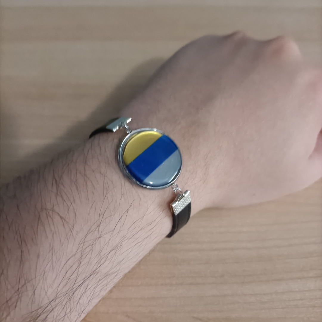 Pulsera con Bandera de Canarias - Medallón en Correa Ajustable, Regalo Original con Orgullo de Comunidad Autónoma