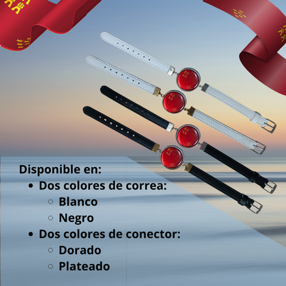 Pulsera con Bandera de Murcia - Medallón en Correa Ajustable, Regalo Original con Orgullo de Comunidad Autónoma
