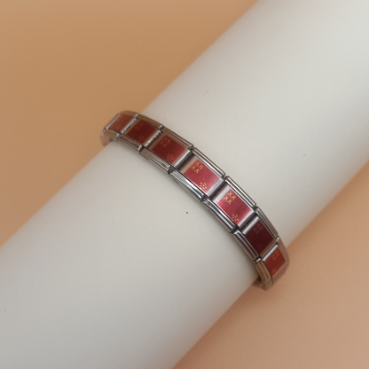 Pulsera con Bandera de Murcia – Acero Inoxidable, Regalo Original de Comunidad Autónoma