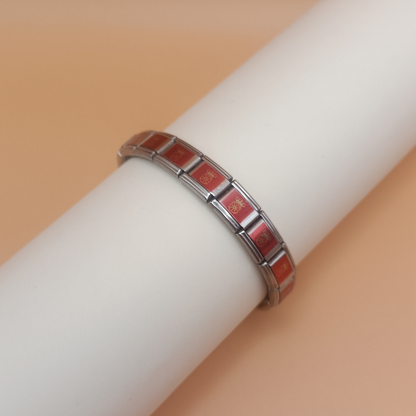 Pulsera con Bandera de Navarra – Acero Inoxidable, Regalo Original de Comunidad Autónoma