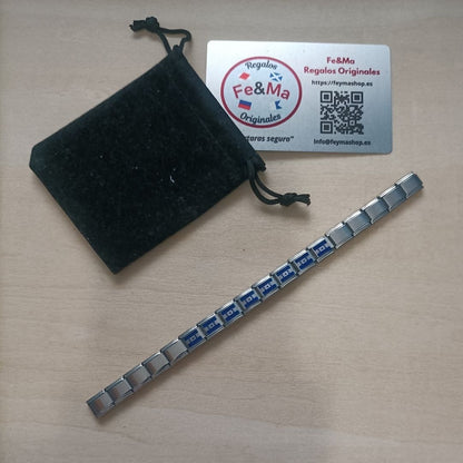 Pulsera con Bandera de Honduras – Acero Inoxidable, Regalo Original