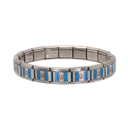 Pulsera con Bandera de Guatemala – Acero Inoxidable, Regalo Original