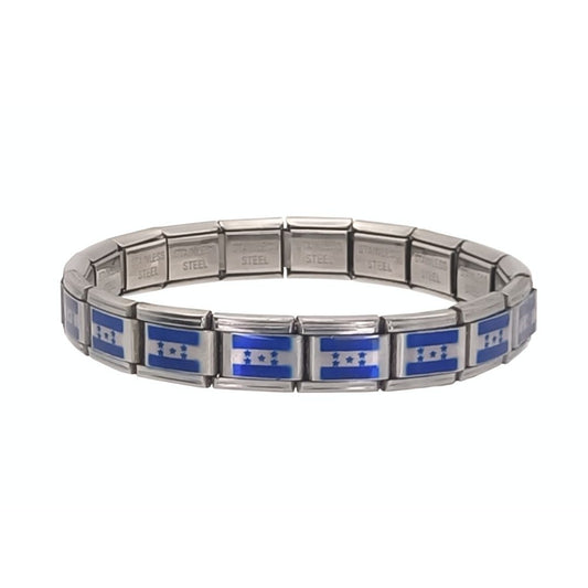 Pulsera con Bandera de Honduras – Acero Inoxidable, Regalo Original