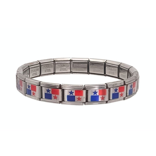 Pulsera con Bandera de Panamá – Acero Inoxidable, Regalo Original