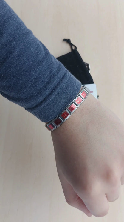 Pulsera con Bandera de Madrid – Acero Inoxidable, Regalo Original de Comunidad Autónoma