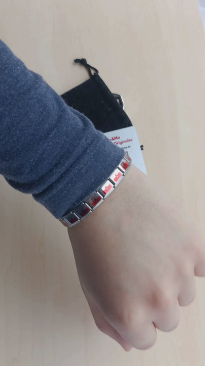 Pulsera con Bandera de Cantabria – Acero Inoxidable, Regalo Original de Comunidad Autónoma